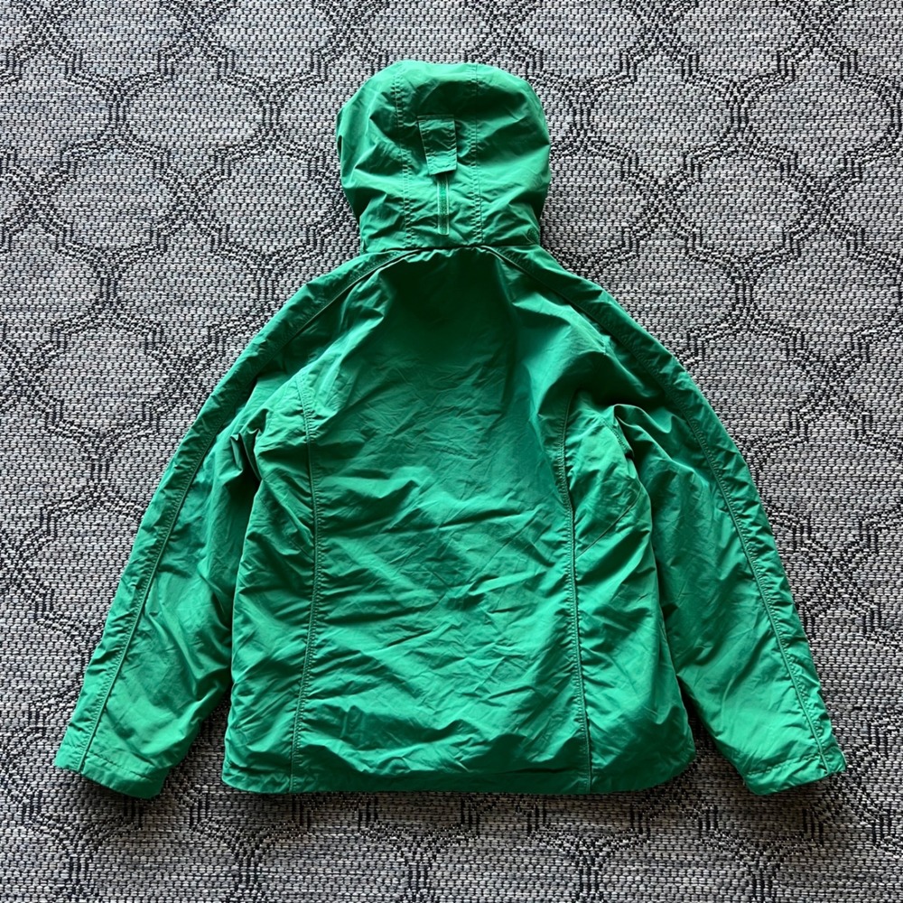 LL Bean Jacket Womens Medium Green Fleece 3-in-1 Hooded Outdoor Gorpcore - Picture 5 of 8